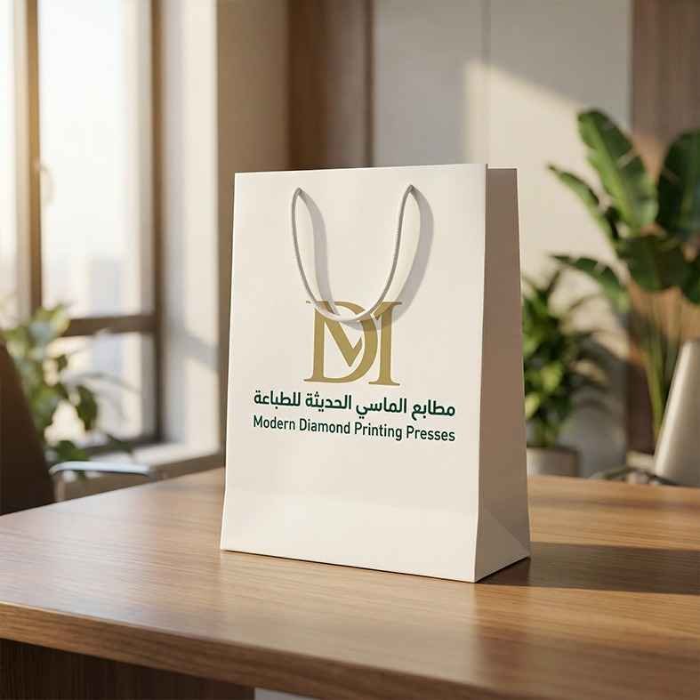 أكياس كرتون مقوى طباعة خارجية وداخلية